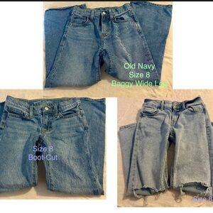 Girls Size 8 Jeans Lot